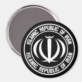 Iran Round Emblem Magneet (Voorkant / Achterkant)