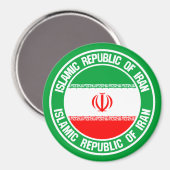 Iran Round Emblem Magneet (Voorkant / Achterkant)