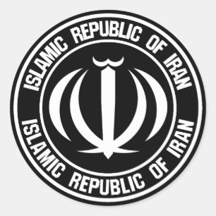 Iran Round Emblem Ronde Sticker