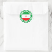 Iran Round Emblem Ronde Sticker (Tas)