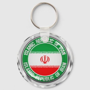 Iran Round Emblem Sleutelhanger