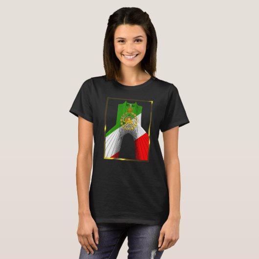 Iran Shahyad Tower AKA Azadi Tower with Pahlavi su T-shirt (Voorkant volledig)