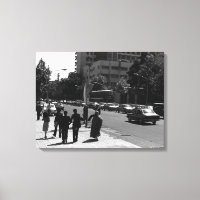 Iran Stadsstraat in Teheran en volk