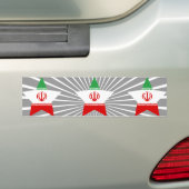 Iran Star Bumpersticker (Op auto)