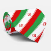 Iran Stropdas, mode Iraanse vlag, bedrijf Stropdas (Opgerold)