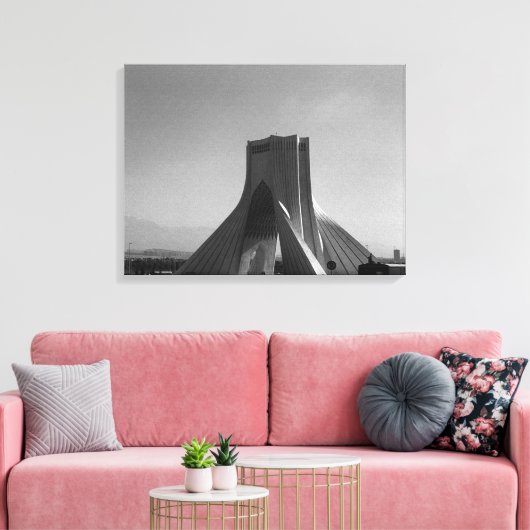 Iran Teheran Azadi Square Canvas Afdruk (Insitu (Woonkamer))