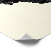 Iran Trendy Peace Sign met Iraanse kaart Poster (Hoek)