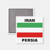 Iran Tricolor "IRAN" & "PERSIA" Magneet (Voorkant / Achterkant)