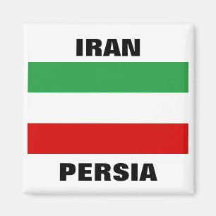 Iran Tricolor "IRAN" & "PERSIA" Magneet