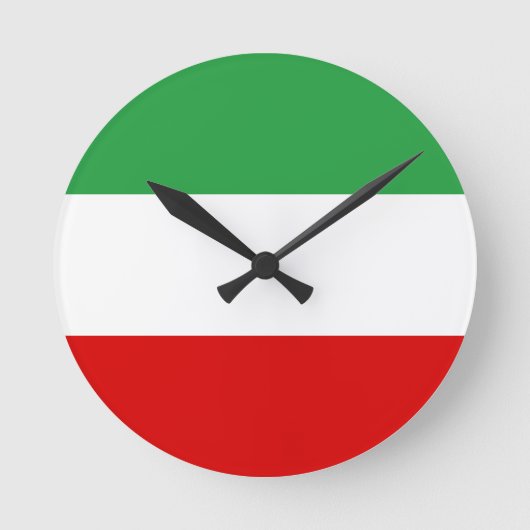 Iran Tricolor Ronde Klok (Voorkant)