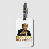 Iran Uw Gasprijs Omhoog Bagagelabel (Voorkant (verticaal))