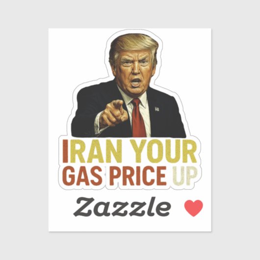 Iran Uw Gasprijs Omhoog Sticker (Vel)