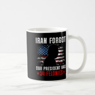 Iran vergat dat president 34 misdrijven heeft vint koffiemok