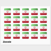 Iran vierkante glossy vlag sticker (Vel)