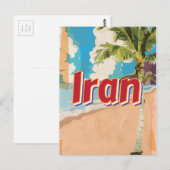 Iran Vintage reisposter Briefkaart (Voorkant / Achterkant)