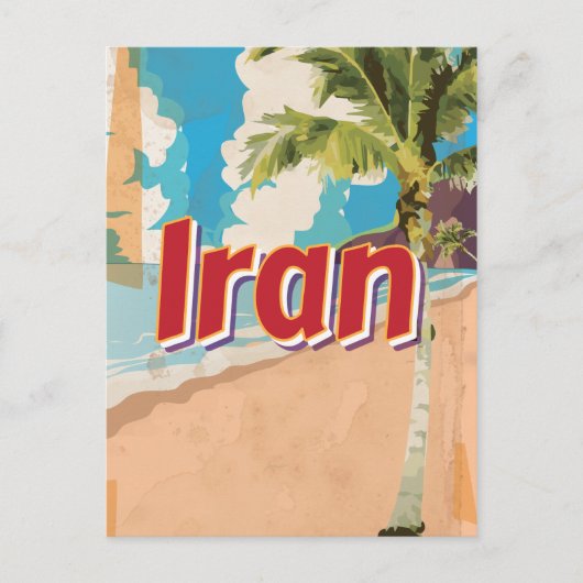Iran Vintage reisposter Briefkaart (Voorkant)