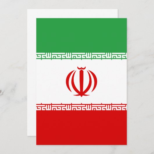 Iran vlag (Voorkant / Achterkant)