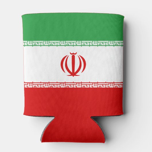 Iran vlag blikjeskoeler (Achterkant)