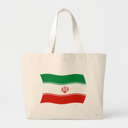 Iran Vlag Boodschappentas Grote Tote Bag (Voorkant)