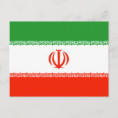 Iran vlag briefkaart (Voorkant)