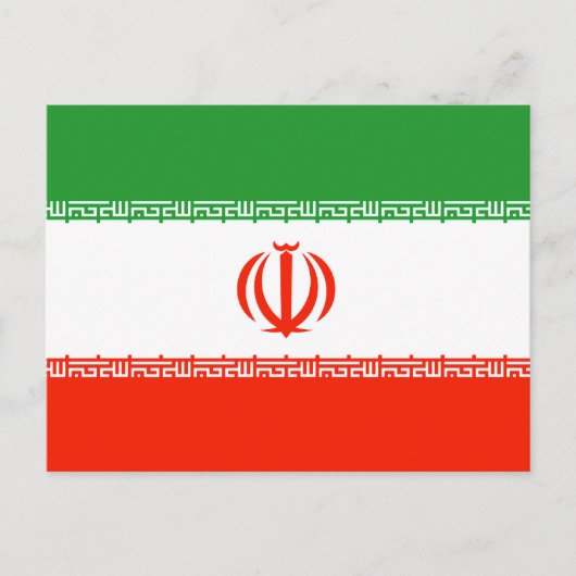 Iran vlag briefkaart (Voorkant)