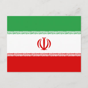 Iran vlag briefkaart