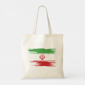 Iran vlag Brush Art Tote Bag (Achterkant)