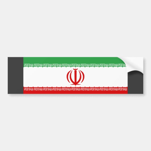 Iran vlag bumpersticker (Voorkant)
