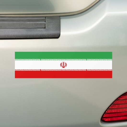 Iran vlag bumpersticker (Op auto)