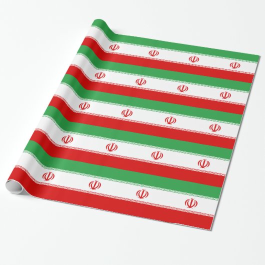 Iran vlag cadeaupapier (Uitgerold)