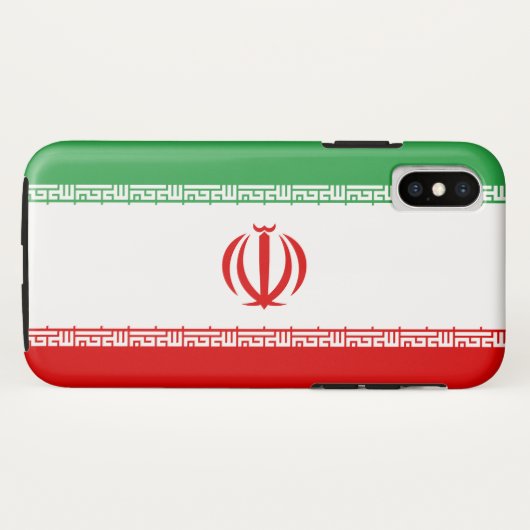 Iran vlag Case-Mate iPhone case (Achterkant (horizontaal))