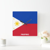 Iran vlag Dazzling Patriotic Square Wall klok (Huis)