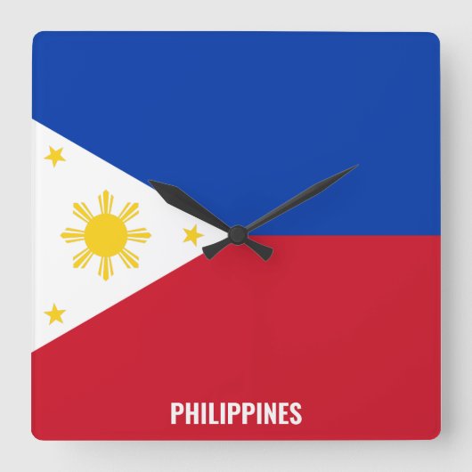 Iran vlag Dazzling Patriotic Square Wall klok (Voorkant)