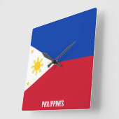 Iran vlag Dazzling Patriotic Square Wall klok (Hoek)