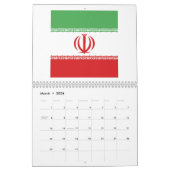 Iran-vlag Emblem Kalender (Mar 2026)