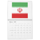 Iran-vlag Emblem Kalender (Feb 2027)