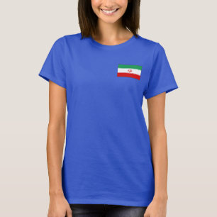 Iran vlag en Kaart dk T-Shirt