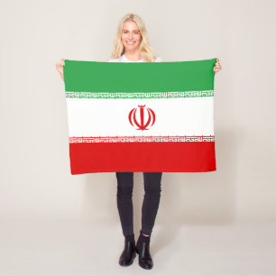Iran vlag fleece deken