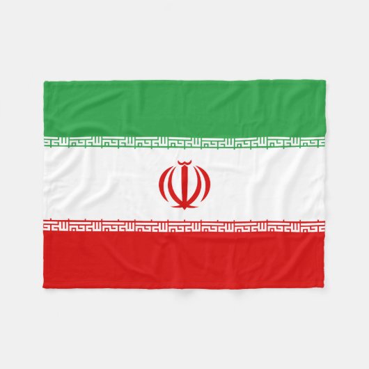 Iran vlag fleece deken (Voorkant (Horizontaal))
