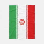 Iran vlag fleece deken (Voorkant)