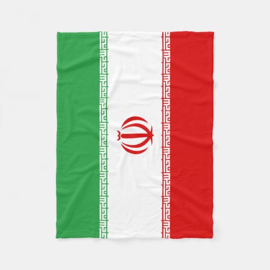 Iran vlag fleece deken (Voorkant)
