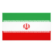 Iran vlag foto afdruk (Voorkant)
