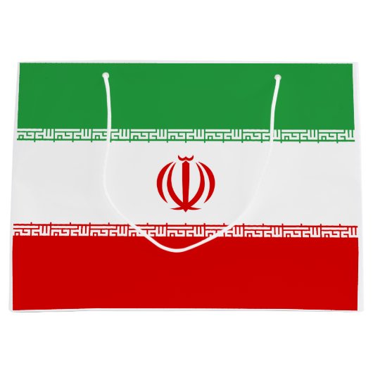 Iran vlag groot cadeauzakje (Voorkant)