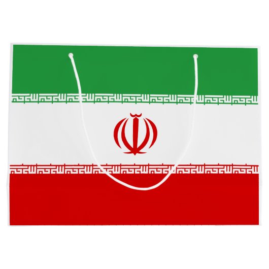 Iran vlag groot cadeauzakje (Achterkant)