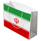 Iran vlag groot cadeauzakje (Achterkant Gekanteld)