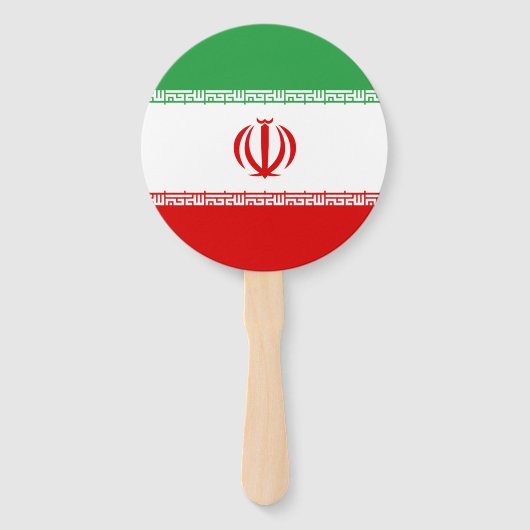 Iran vlag handwaaier (Voorkant)