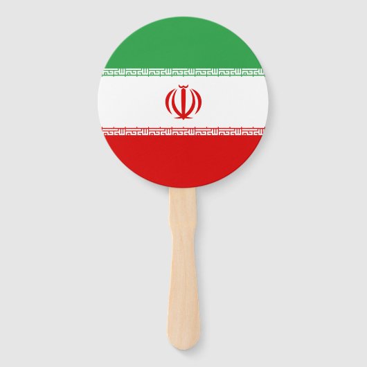 Iran vlag handwaaier (Achterkant)