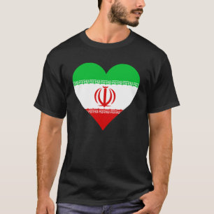 Iran Vlag Hart Iran Liefde Iran T-shirt