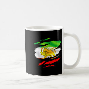 Iran Vlag Kaart Leeuw Zon Grafische Kunst Koffiemok