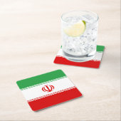 Iran vlag kartonnen onderzetters (Insitu)
